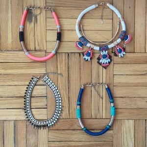 Colorful Tribal Statement Necklaces Bundle